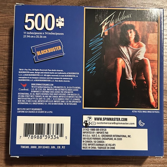 Blockbuster 500 piece Footloose and Flashdance puzzle lot of 2 - Picture 4 of 5
